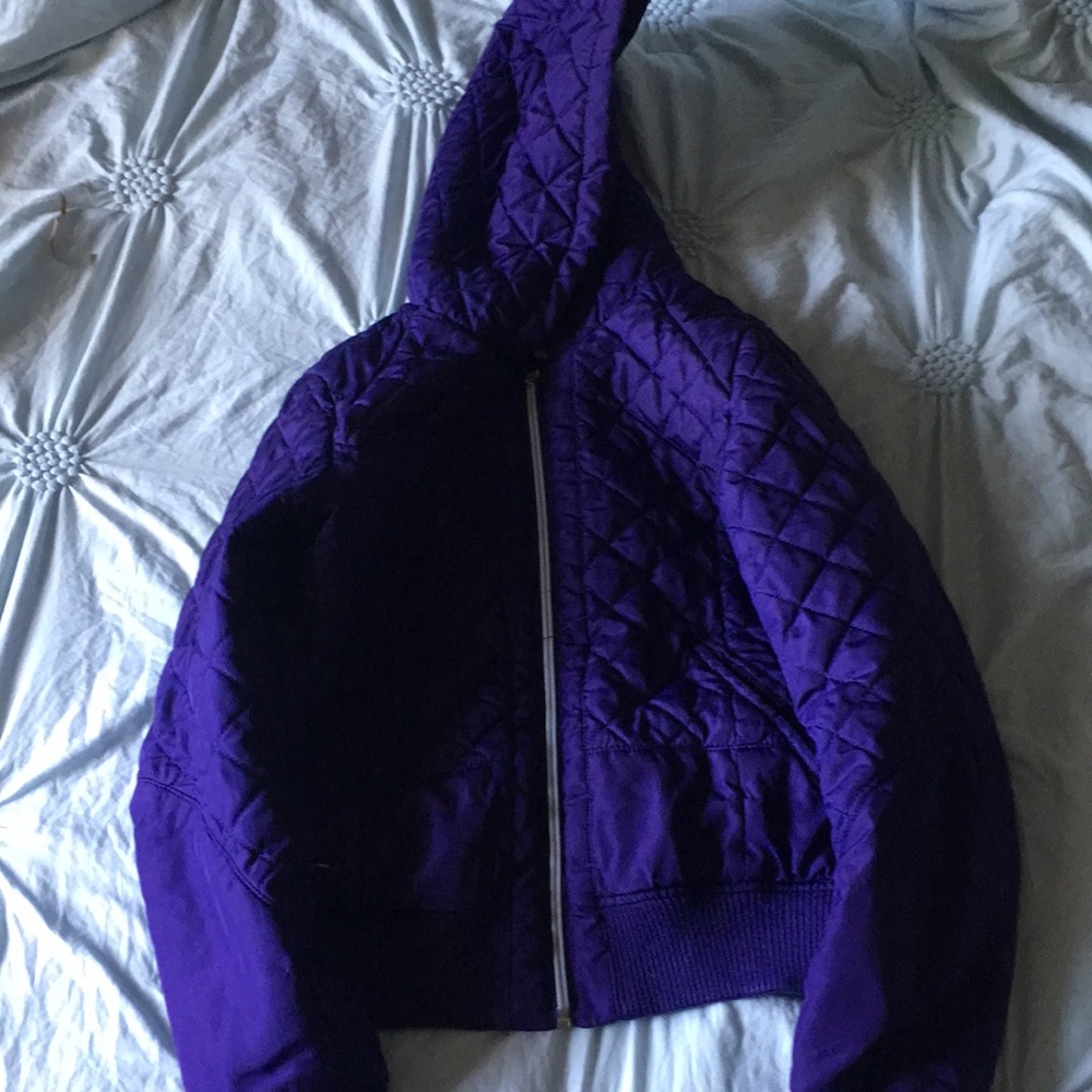 Pink envelope puff jacket